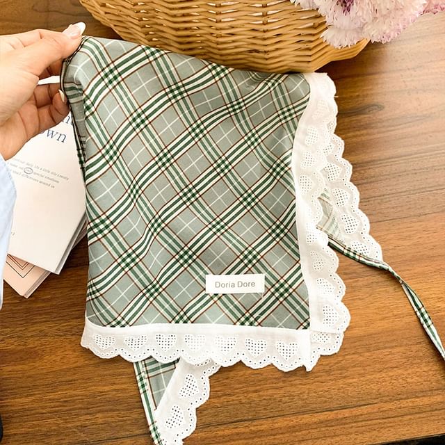 Head Trim Designs) Lace Scarf Triangle (Various