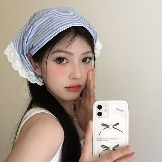 Head Trim Designs) Lace Scarf Triangle (Various