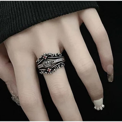 Rhinestone Alloy Ring
