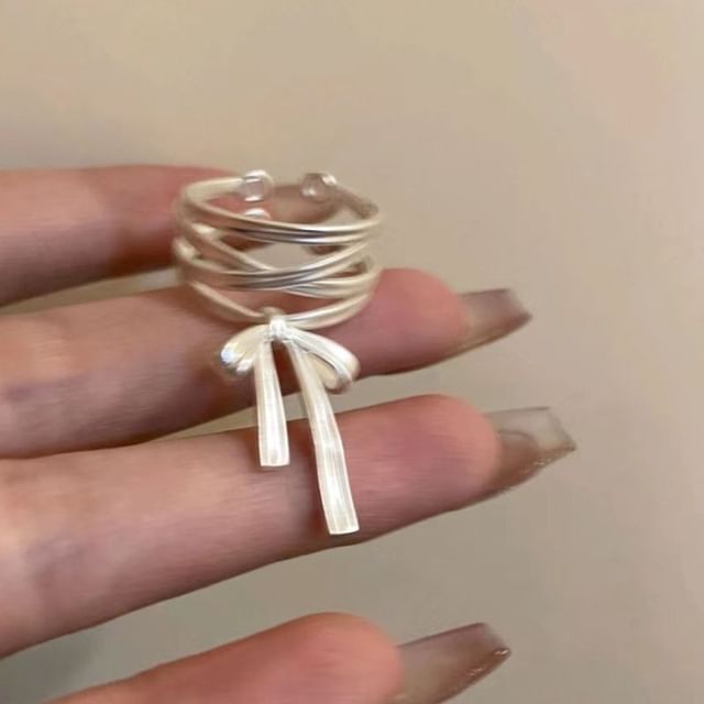 Ribbon Copper Ear Cuff
