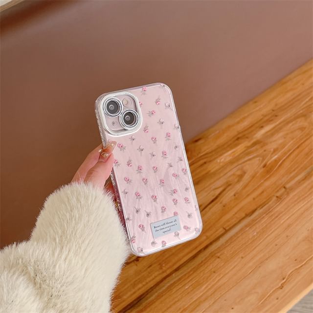 Floral Phone Case - iPhone 15 Pro Max / 15 Pro / 15 / 14 Pro Max / 14 Pro / 14 / 13 Pro Max / 13 Pro / 13 / 12 Pro Max / 12 Pro / 12 / 11