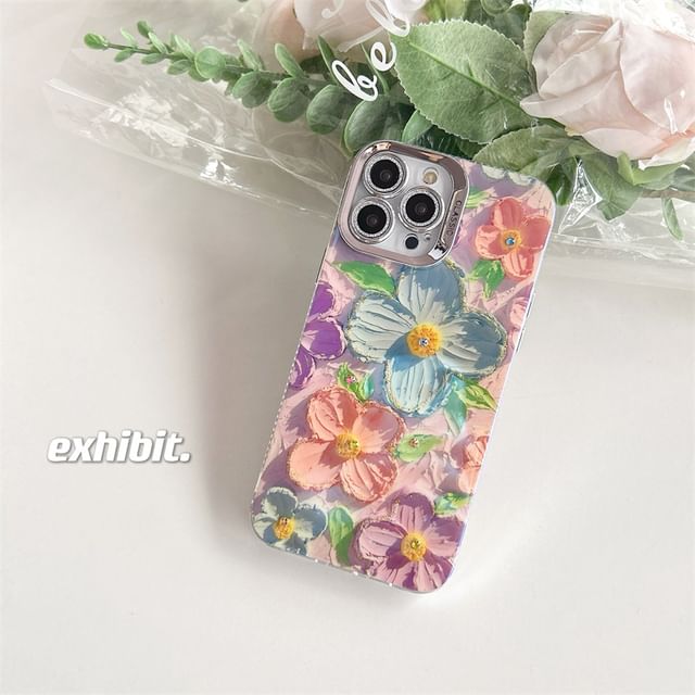 Floral Phone Case - iPhone 15 Pro Max / 15 Pro / 15 / 14 Pro Max / 14 Pro / 14 / 13 Pro Max / 13 Pro / 13 / 12 Pro Max / 12 Pro / 12 / 11