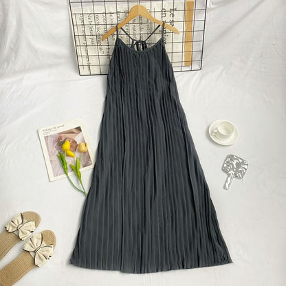 Thin Strap Simple Maxi Sundress