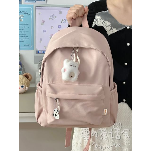 Plain Backpack / Bag Charm / Set