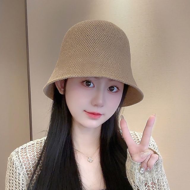 Straw Bucket Hat