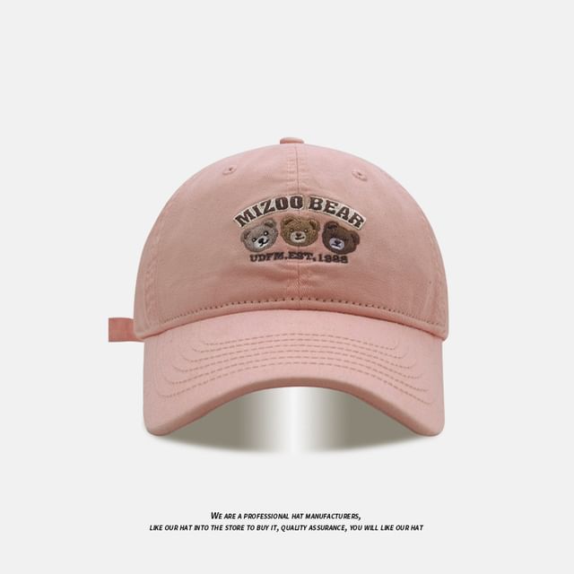 Bear Cap Embroidered Baseball