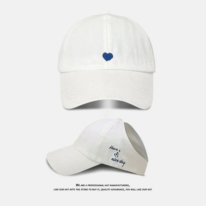 Baseball Heart Cap Embroidered