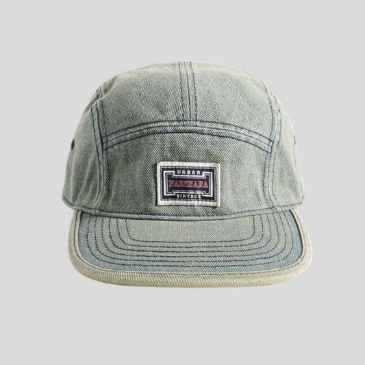 Applique Washed Denim Baseball Cap