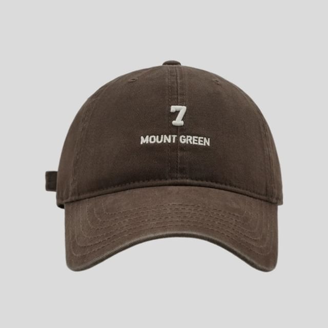 Cap Embroidered Number Baseball
