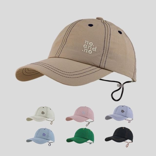 Cap Embroidered Lettering Baseball