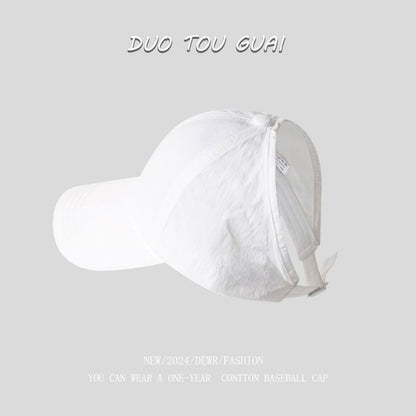 Plain Baseball Cap Open Top