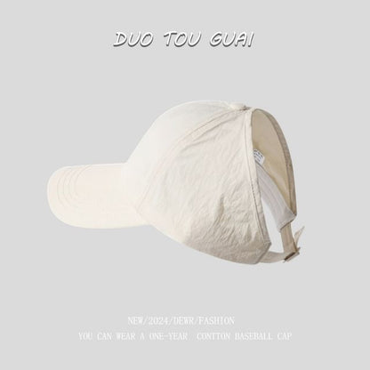 Plain Baseball Cap Open Top