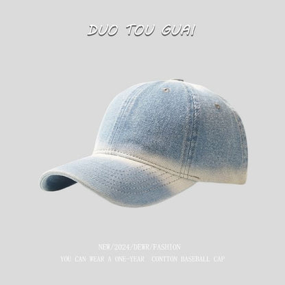 Baseball Cap Denim Washed