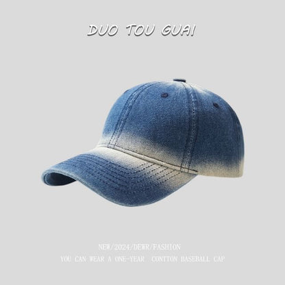 Baseball Cap Denim Washed