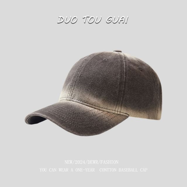 Baseball Cap Denim Washed