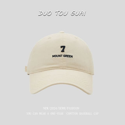 Cap Embroidered Number Baseball