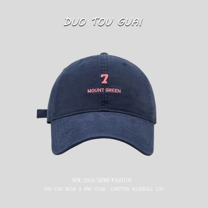 Cap Embroidered Number Baseball