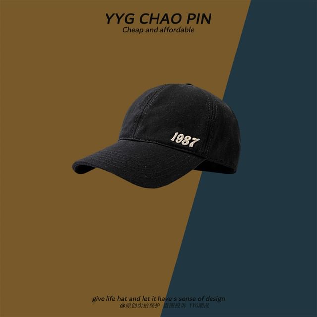 Embroidered Cap Top Baseball Number Open