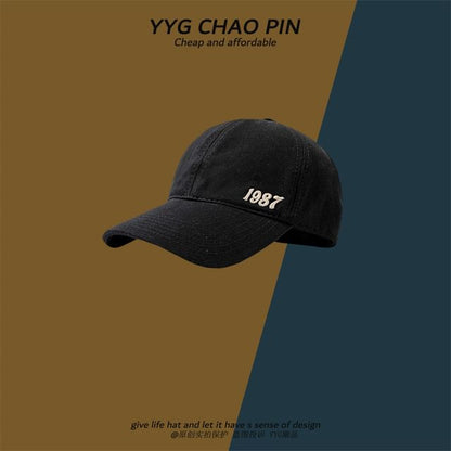 Embroidered Cap Top Baseball Number Open