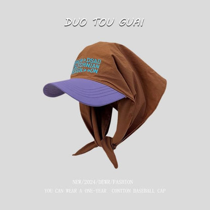 with Cap Baseball Embroidered Tone Headkerchief Two Lettering