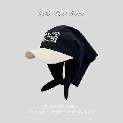 with Cap Baseball Embroidered Tone Headkerchief Two Lettering