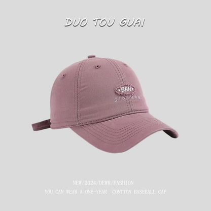 Baseball Embroidered Lettering Cap