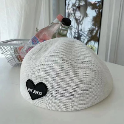 Knit Heart Beret