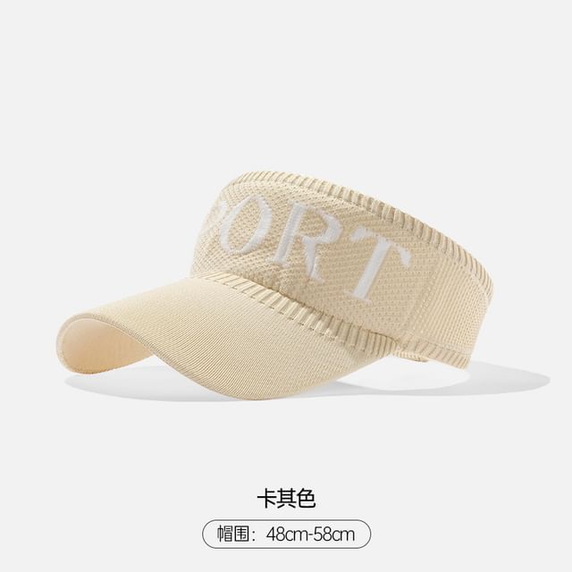 Lettering Knit Visor