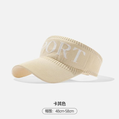 Lettering Knit Visor