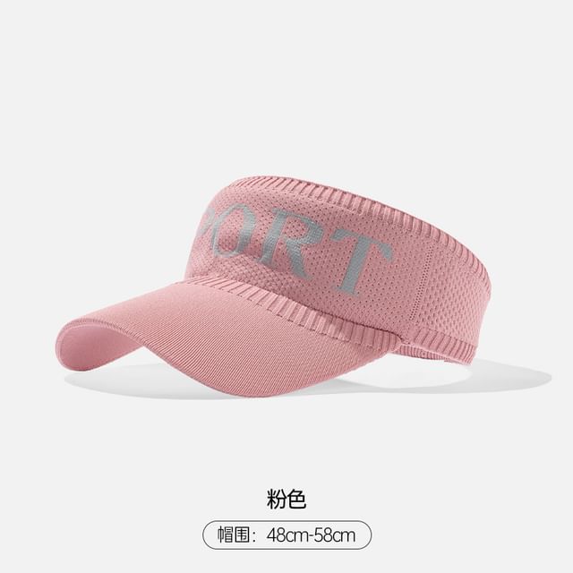 Lettering Knit Visor