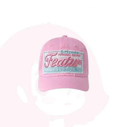 Embroidered Cap Baseball Applique Lettering