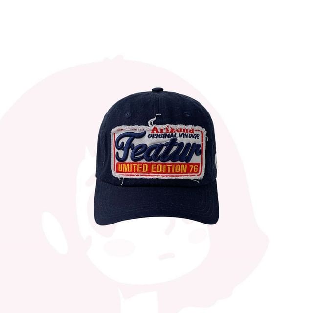 Embroidered Cap Baseball Applique Lettering