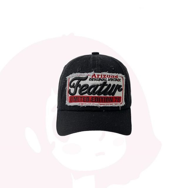 Embroidered Cap Baseball Applique Lettering
