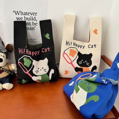 Bag Cat Knit Tote