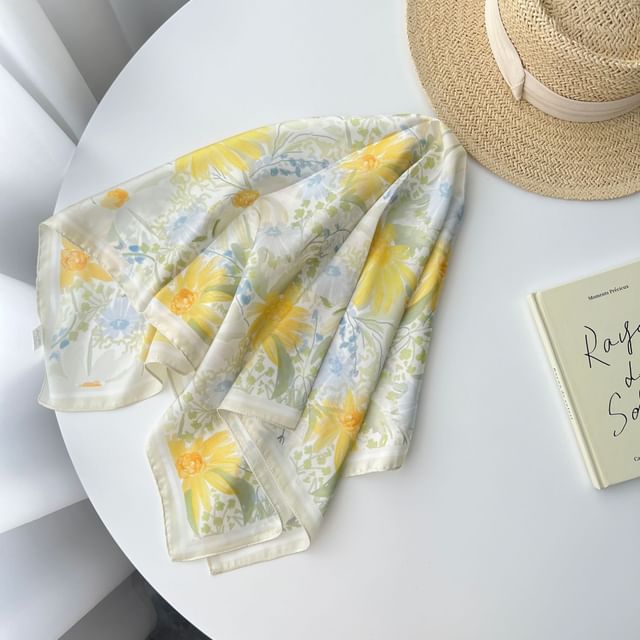 Floral Print Neckerchief
