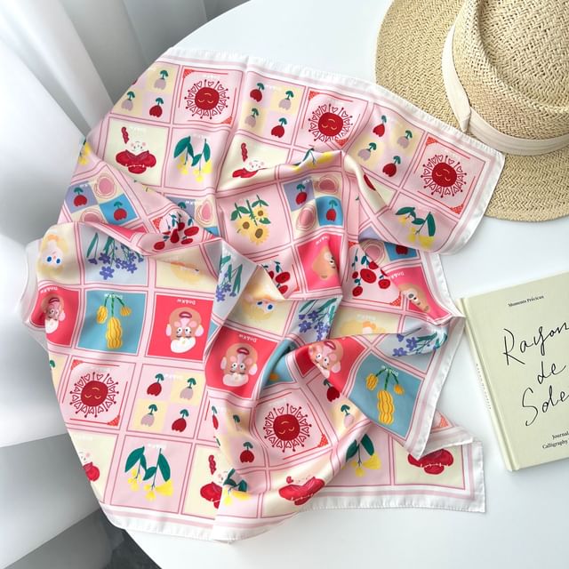 Floral Print Neckerchief