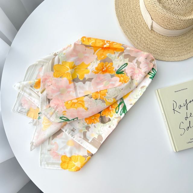 Floral Print Neckerchief