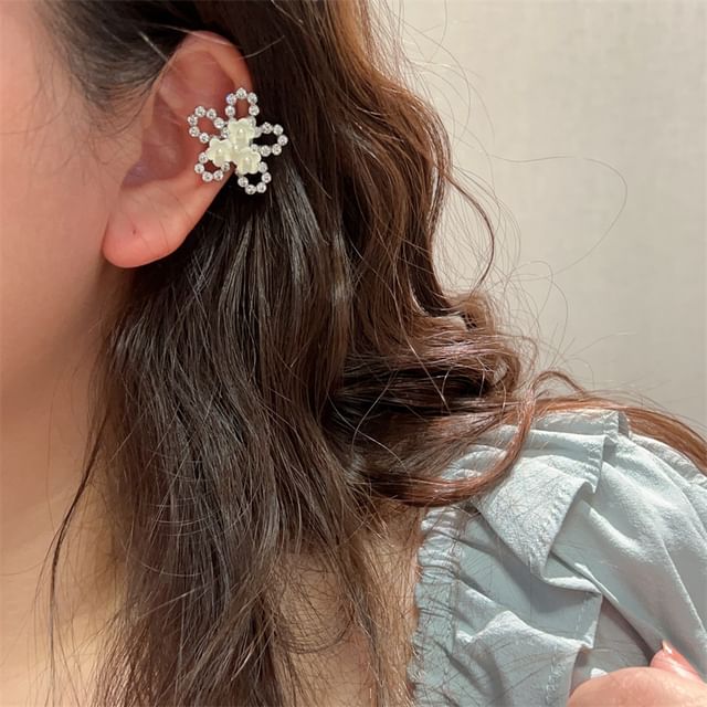 Floral / Dragonfly Alloy Ear Cuff