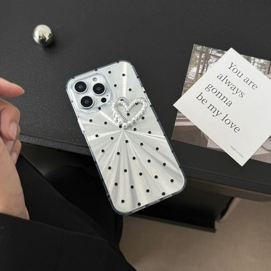 Polka Heart Dot Case Phone