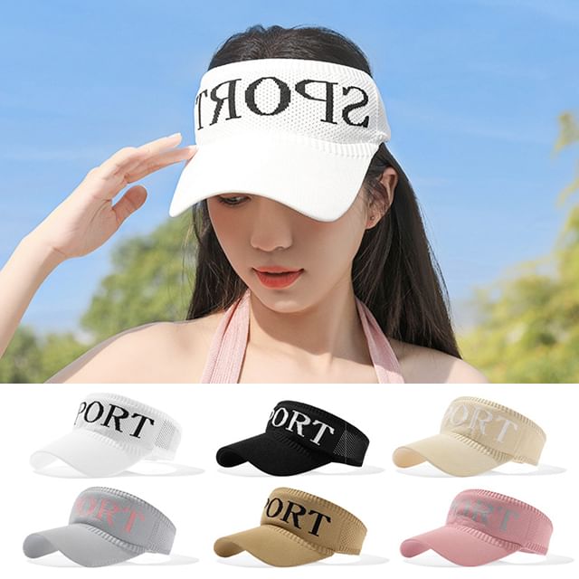Lettering Knit Visor