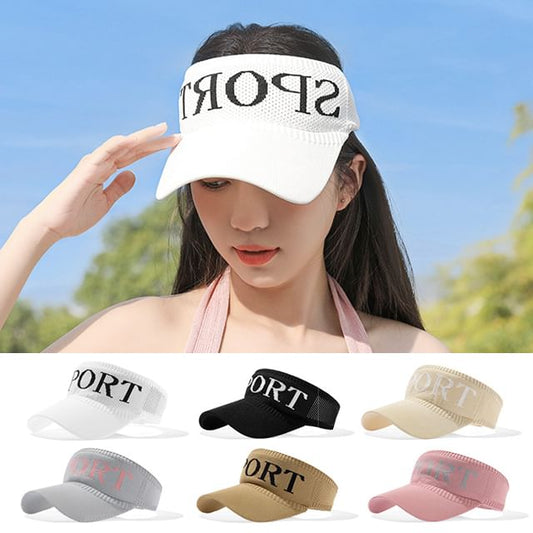 Lettering Knit Visor