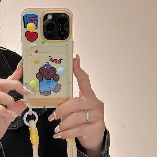 Bear Card Holder Phone Case