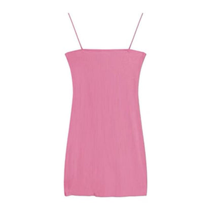 Thin Strap Simple Mini Sheath Dress