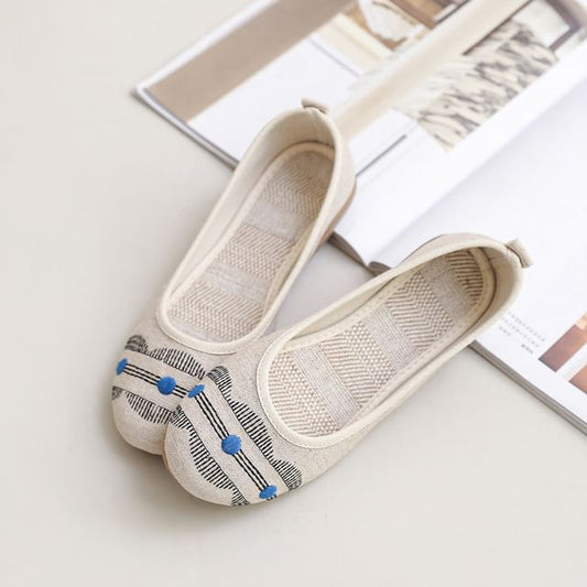 Flower Flats Embroidered