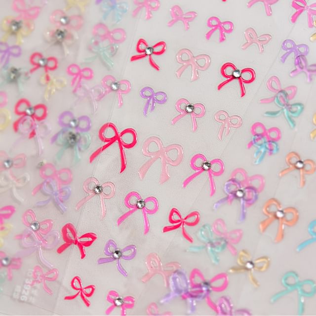 Bow Nail Art Stickers (Various Designs)