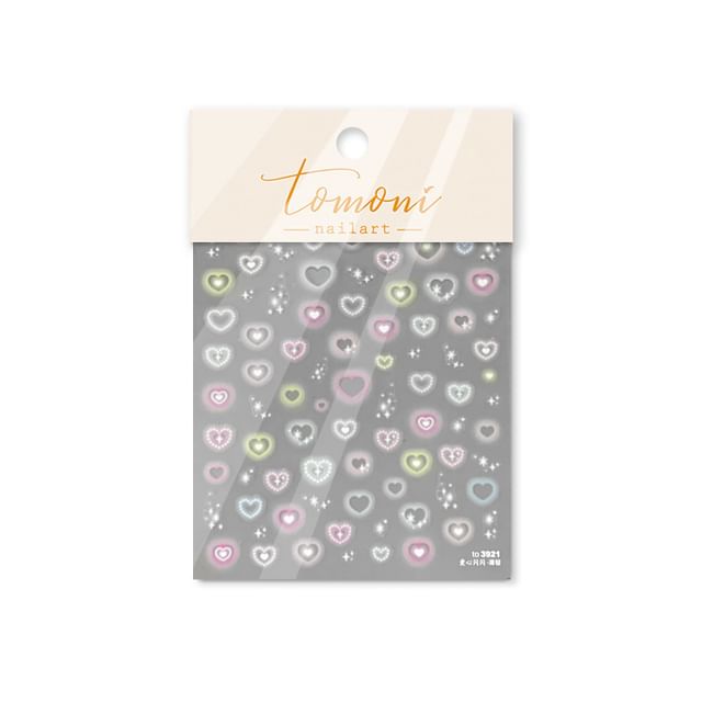 Heart Nail Art Stickers (Various Designs)