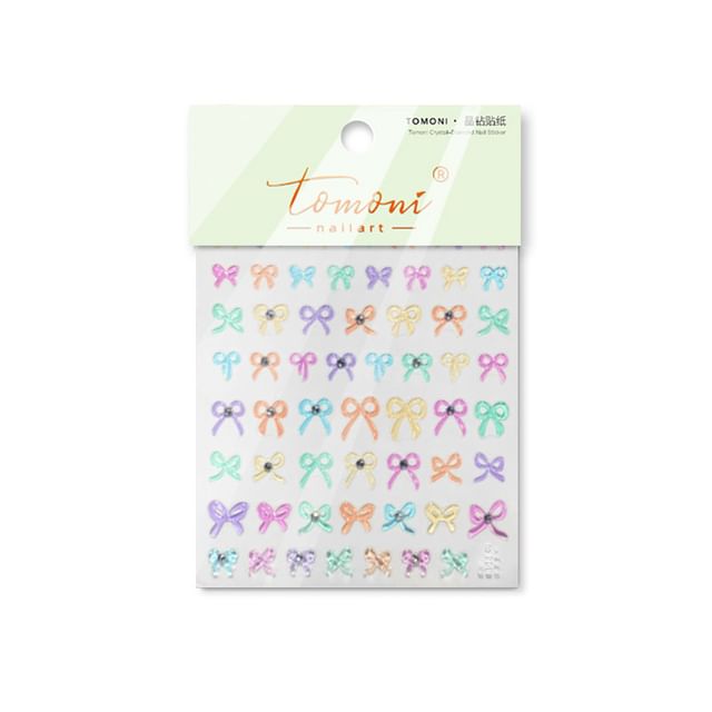 Bow Nail Art Stickers (Various Designs)