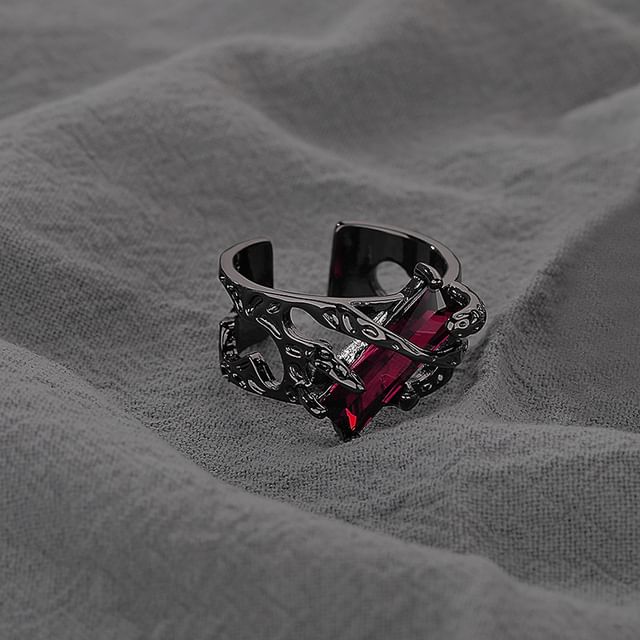 Rhinestone Open Ring