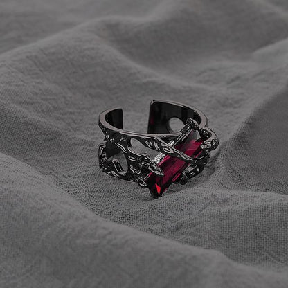 Rhinestone Open Ring