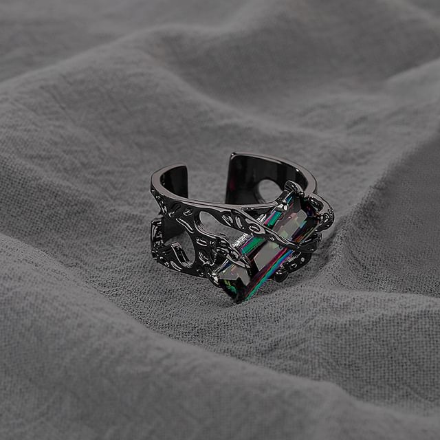 Rhinestone Open Ring